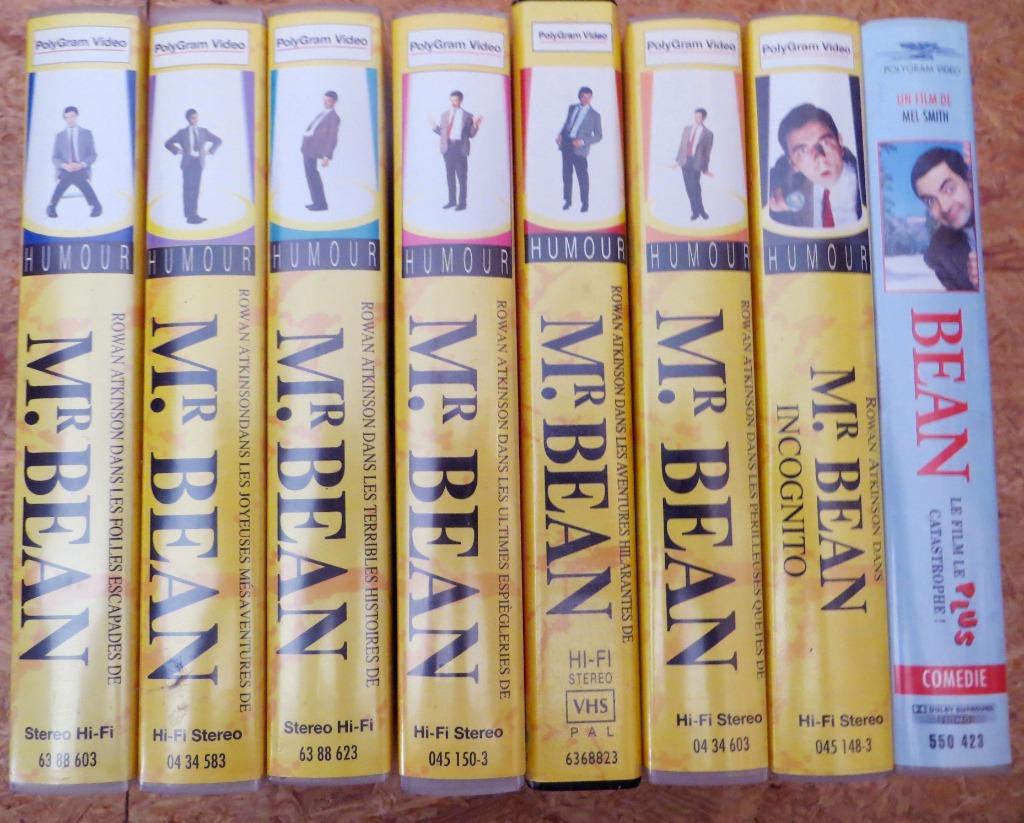 PAKKET VAN 8 VHS-VIDEO TAPES VAN MISTER BEAN Rowan Atkinson, Alle leeftijden, Verzenden, Zo goed als nieuw, Tv-serie of Tv-programma
