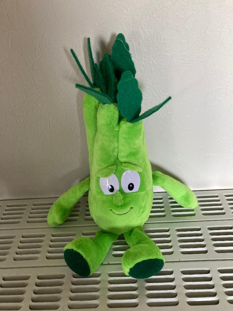 Knuffel groene selder, H=32 cm (nieuw), Groen, Overige merken, Overige typen, Nieuw