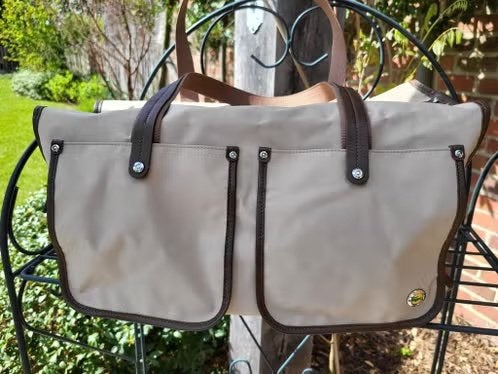 Prachtige Lacoste Weekender / Sporttas – Beige & Bruin, Ophalen of Verzenden, Beige