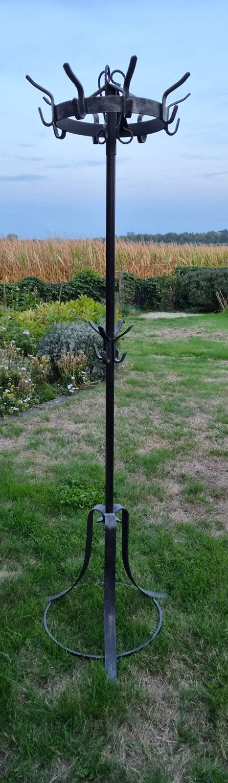 staande kapstok smeedijzer vintage, Maison & Meubles, Enlèvement, Comme neuf, Portemanteau sur pied, 150 à 200 cm