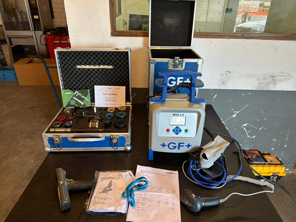 Professionele +GF+ MSA 2.0 Elektrolasapparaat Gekalibreerd !, Ophalen, Zo goed als nieuw, Minder dan 150 ampère, Overige typen