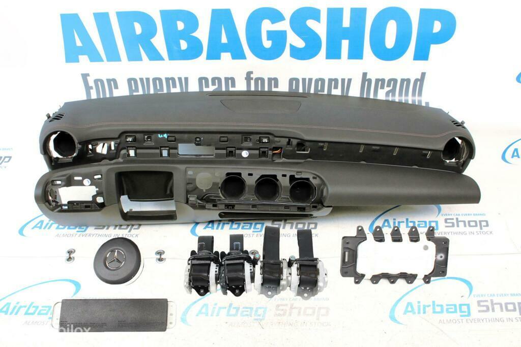 Airbag kit Tableau de bord couture brun Mercedes W177, Gebruikt, Ophalen of Verzenden