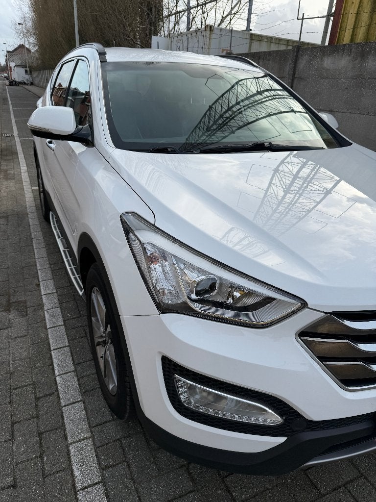 Hyundai Santa Fe SUV met weinig kilometers, Autos, Cuir, Euro 6, Noir, 5 portes