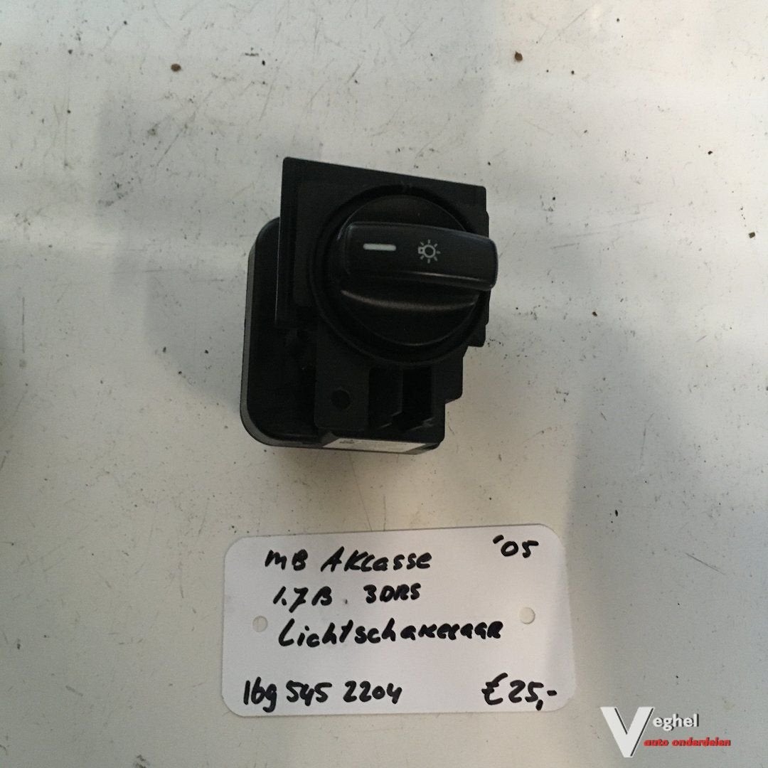 Mercedes  A klasse 1.7 B 3drs 2005 Lichtschakelaar  A 169 54, -, Utilisé, -, -