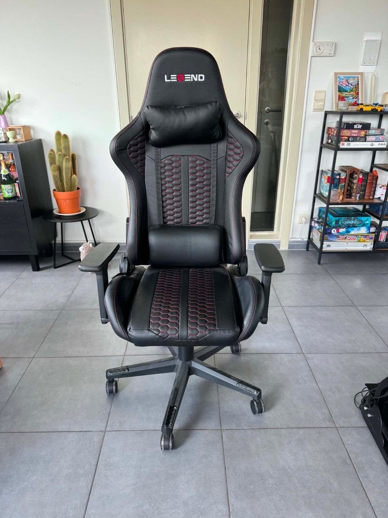 Gamestoel LEGEND, Huis en Inrichting, Bureaustoelen, Ophalen, Gaming bureaustoel, Zwart, Zo goed als nieuw