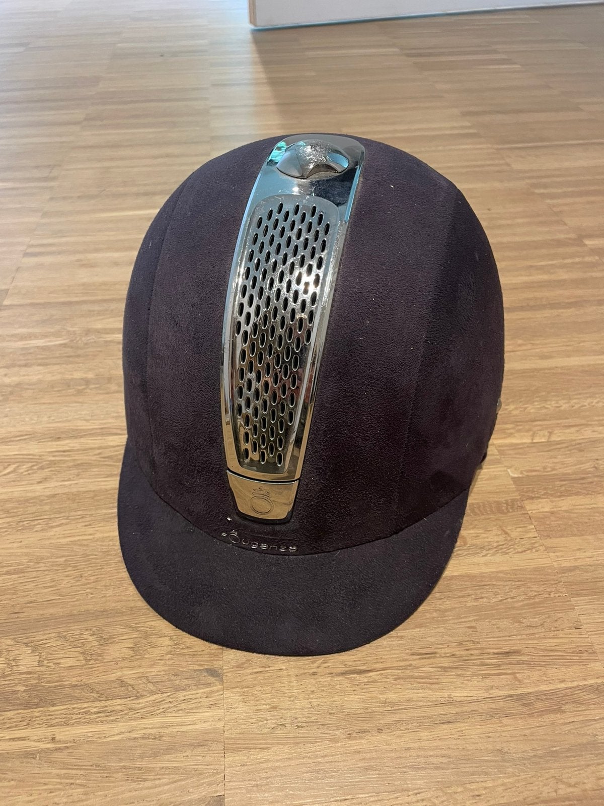 Fouganza toque/cap/helm maat 55, Dieren en Toebehoren, Ophalen of Verzenden, Zo goed als nieuw, Rijhelm/cap, Fouganza