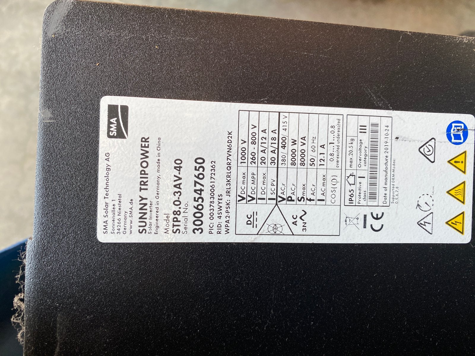 SMA omvormer te koop, Doe-het-zelf en Bouw, Ophalen, Zo goed als nieuw
