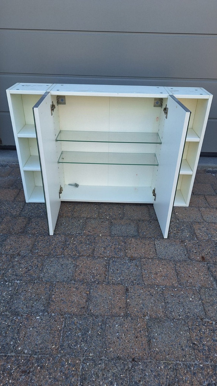 Armoire de salle de bain avec miroir L98 H64 P21 cm, Maison & Meubles, Salle de bain | Meubles de Salle de bain, Enlèvement, Utilisé