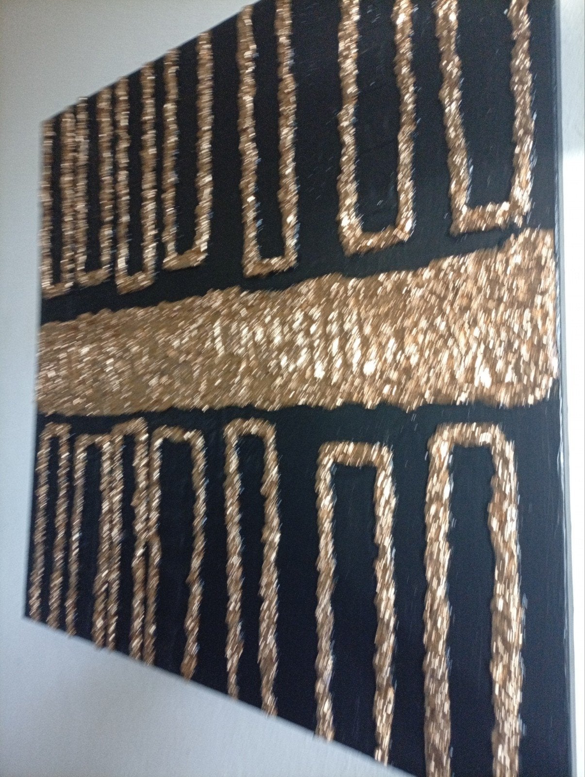 ART et décoration peinture à l'huile avec des feuilles en Or, Ophalen