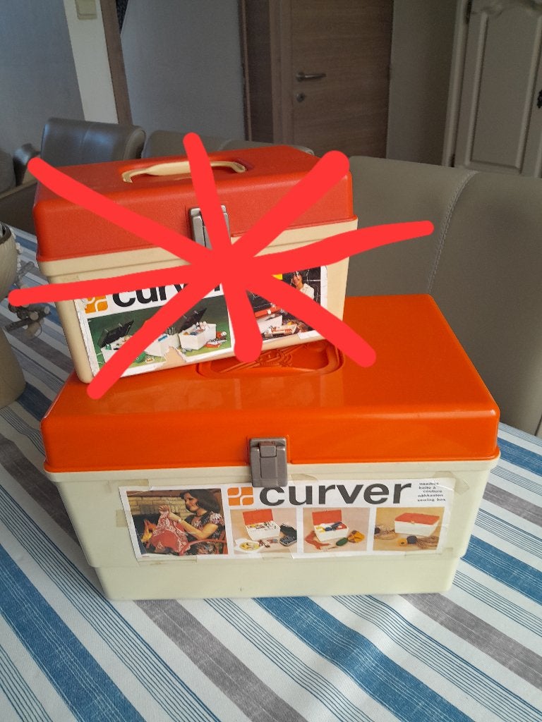 Boite à couture Curver Vintage Bon État, Enlèvement ou Envoi