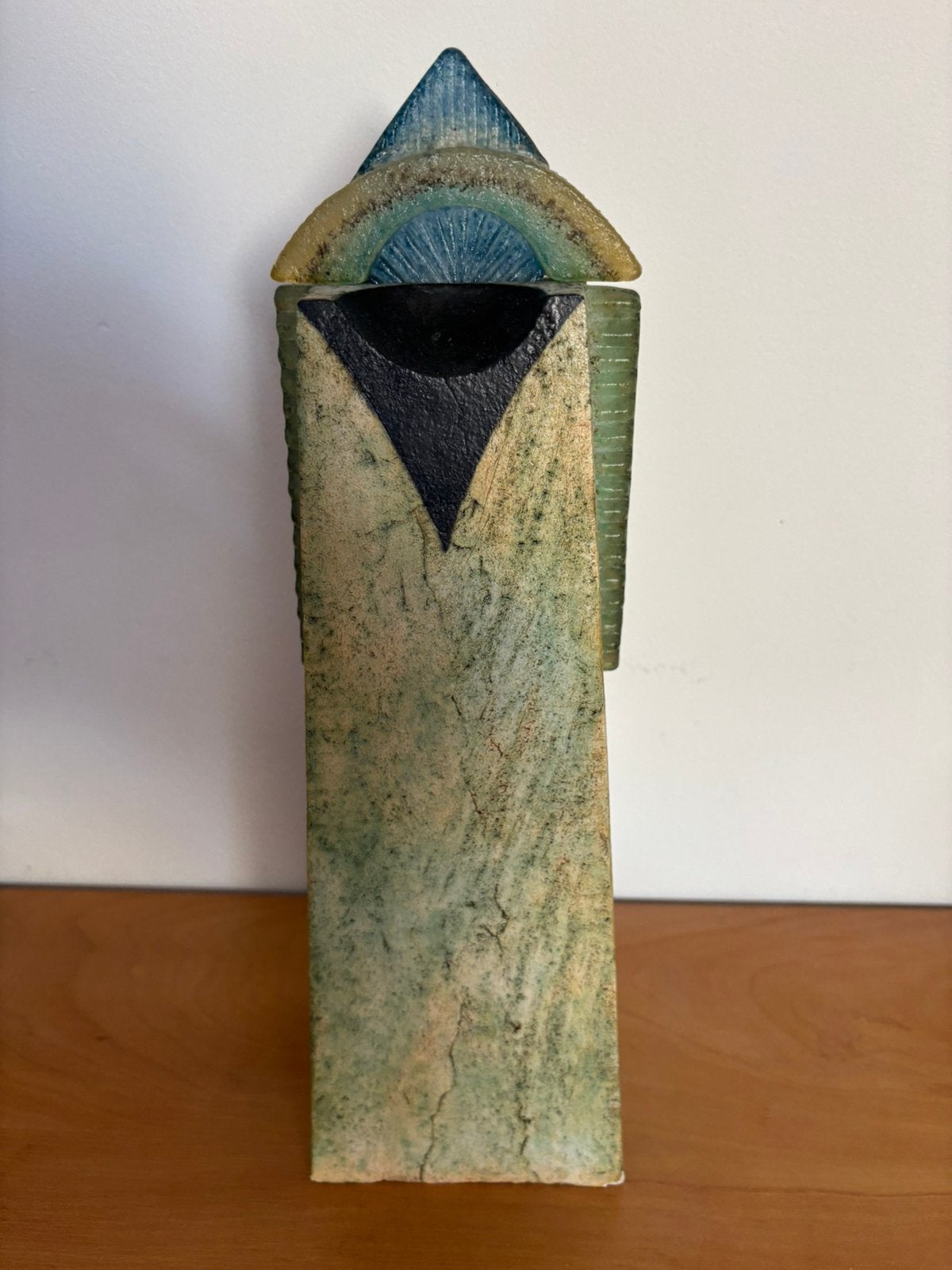 Kunstwerk in keramiek en glas, Ophalen
