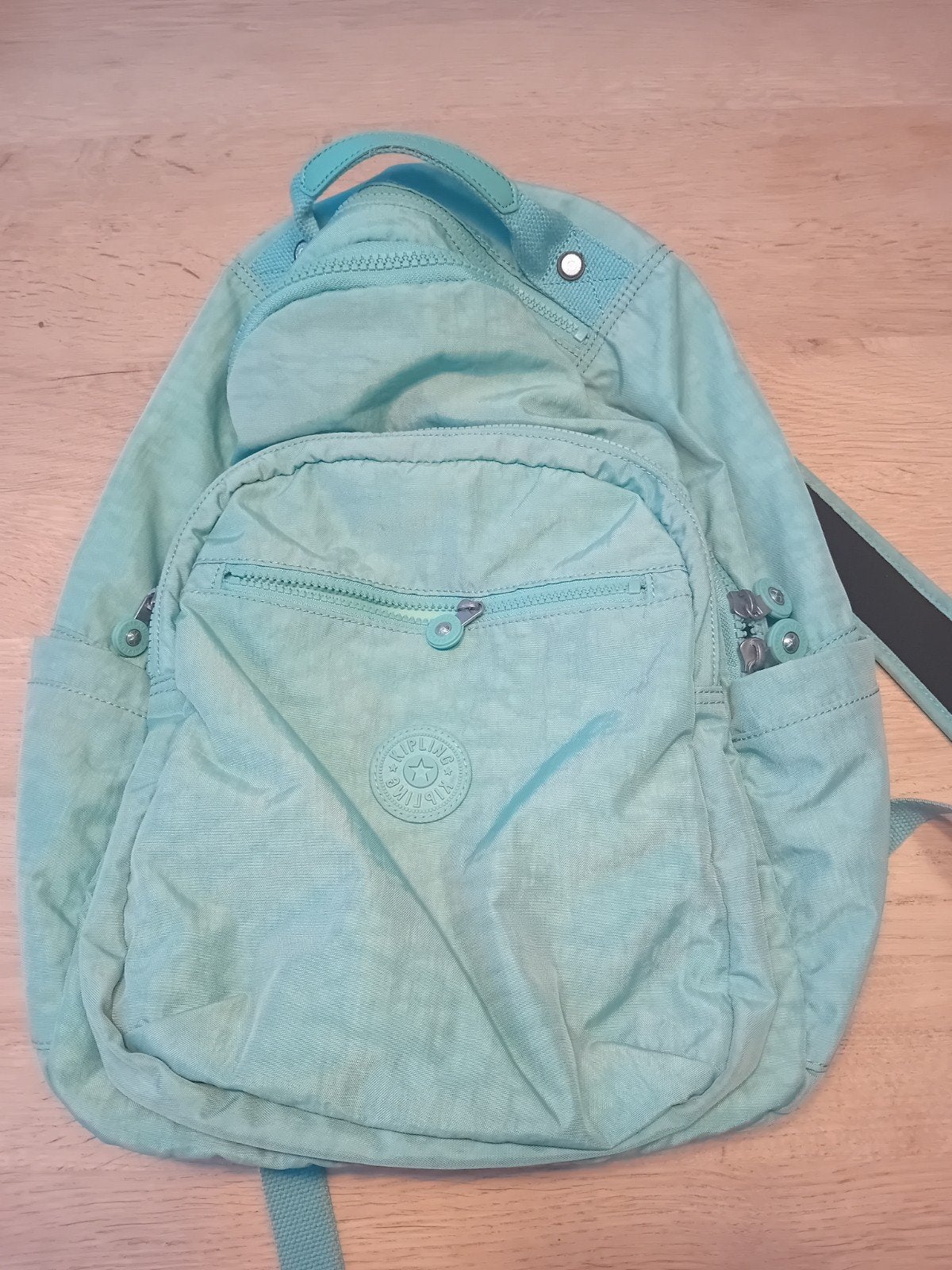 kipling seoul rugzak deepest aqua, Enlèvement, Utilisé, Bleu, Sac à dos
