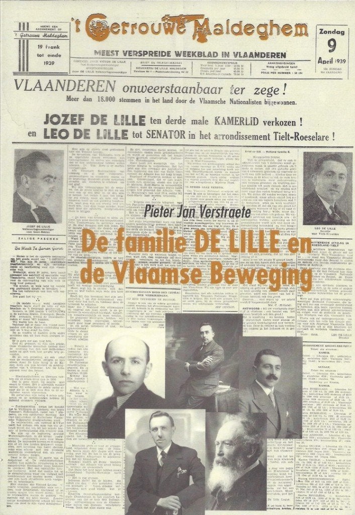 De Familie De Lille en de Vlaamse Beweging, Ophalen of Verzenden, 20e eeuw of later, Zo goed als nieuw