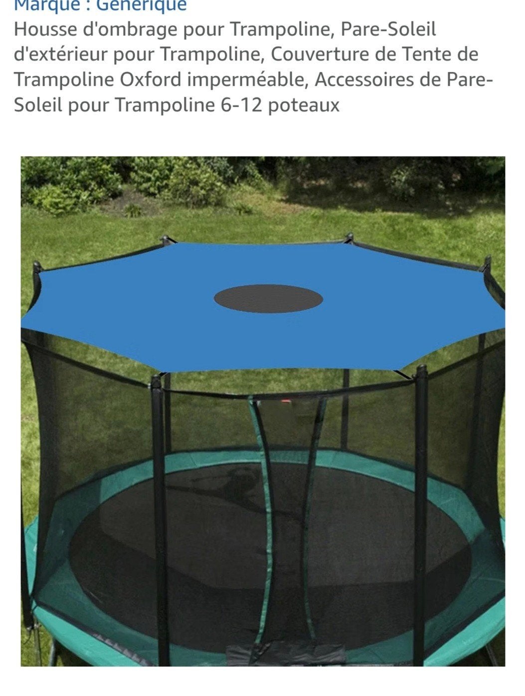toile d’ombrrage trampoline, Ophalen of Verzenden, Nieuw