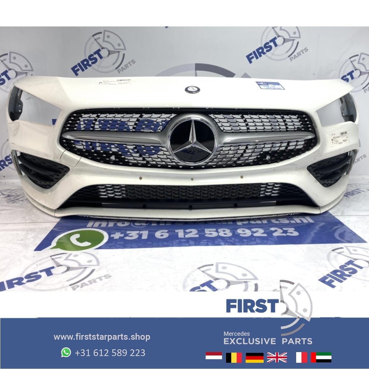 W118 CLA AMG VOORBUMPER COMPLEET + DIAMOND GRIL origineel Me, Utilisé, -, Avant, -