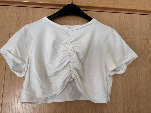 Crop top Asos maat 44 (nr2405a), Wit, Maat 42/44 (L), Ophalen of Verzenden, Korte mouw