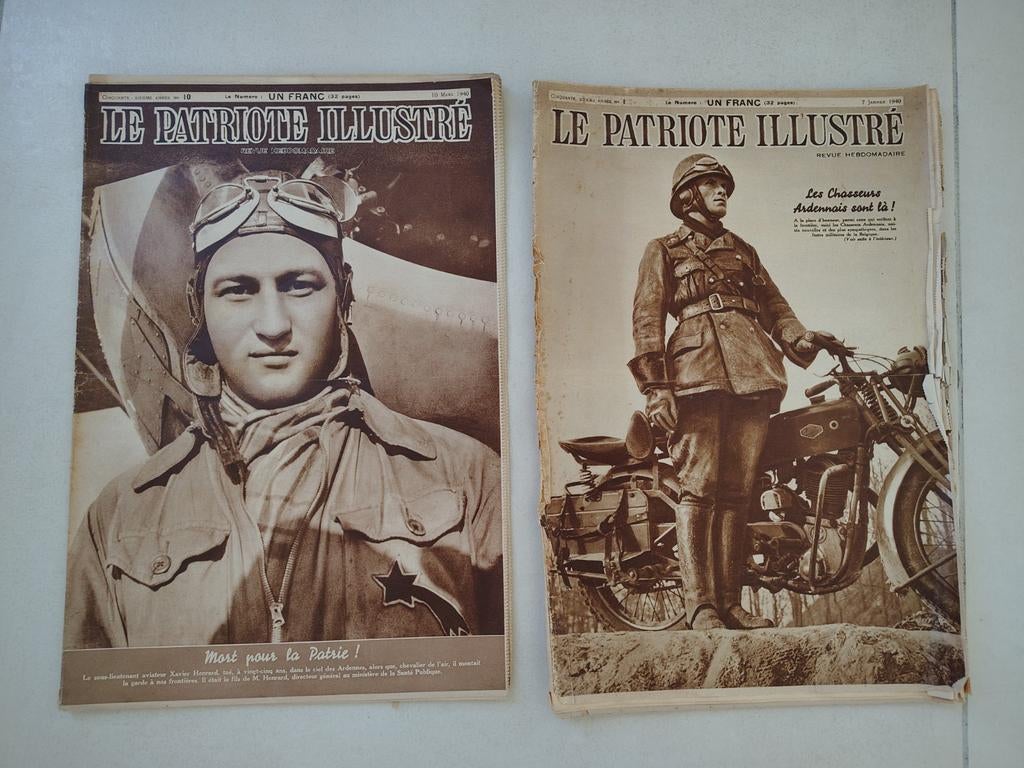 ABBL Patriote Illustré Chasseurs Ardennais + Aeronautique, Ophalen of Verzenden