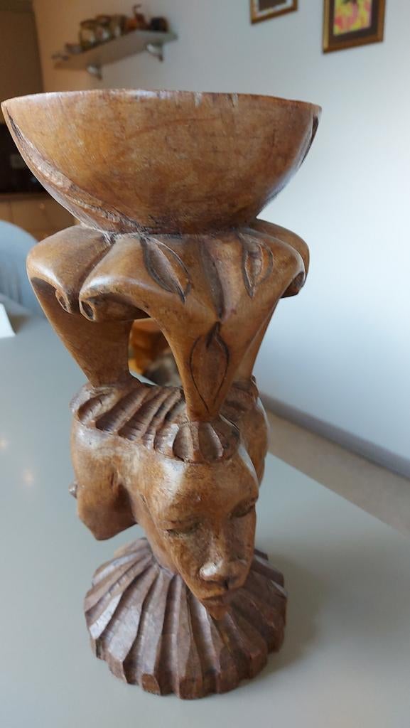 Handgesneden houten beeldje, Antiek en Kunst, Ophalen