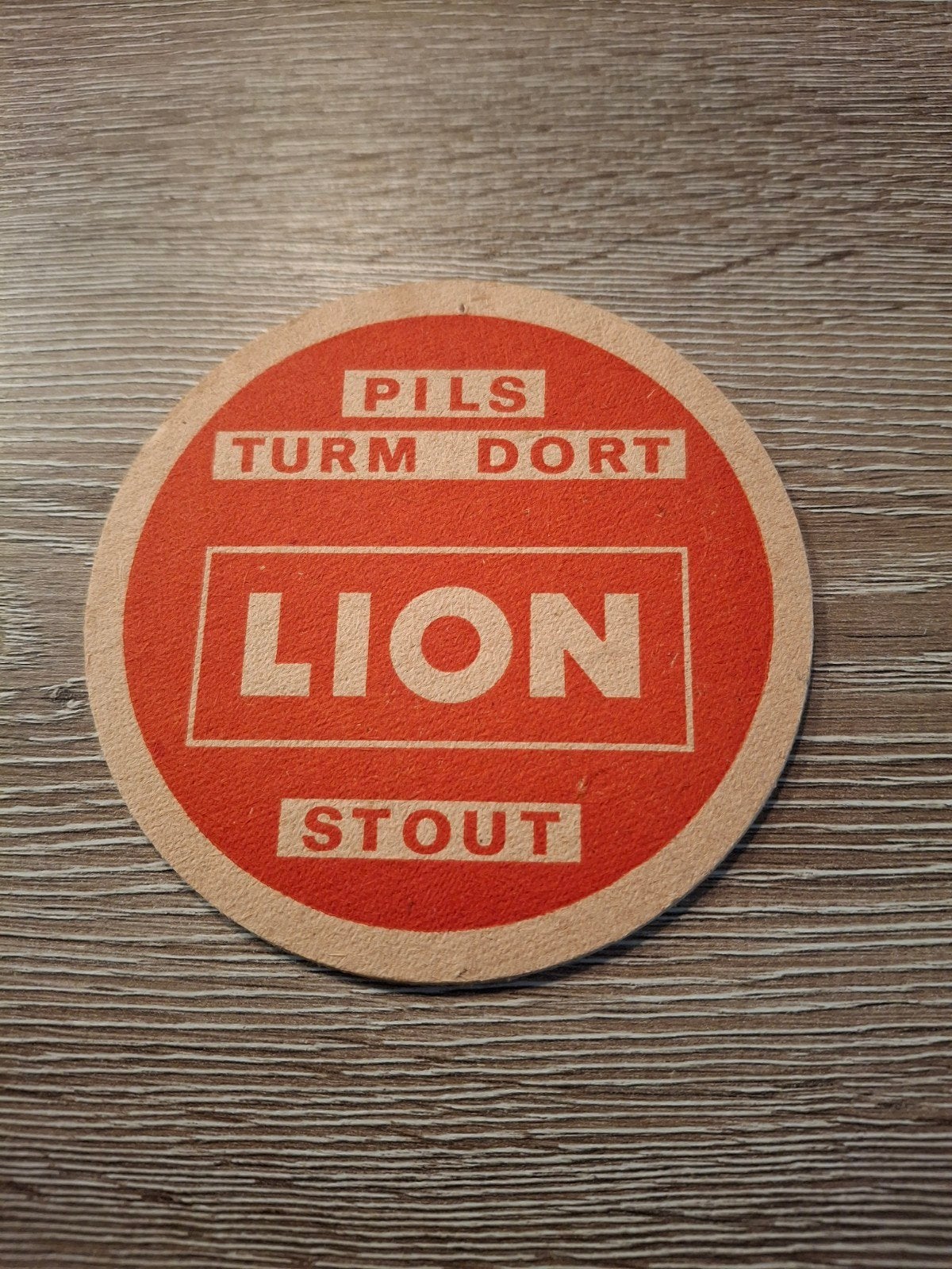oud bierviltje lion, Verzamelen, Ophalen of Verzenden