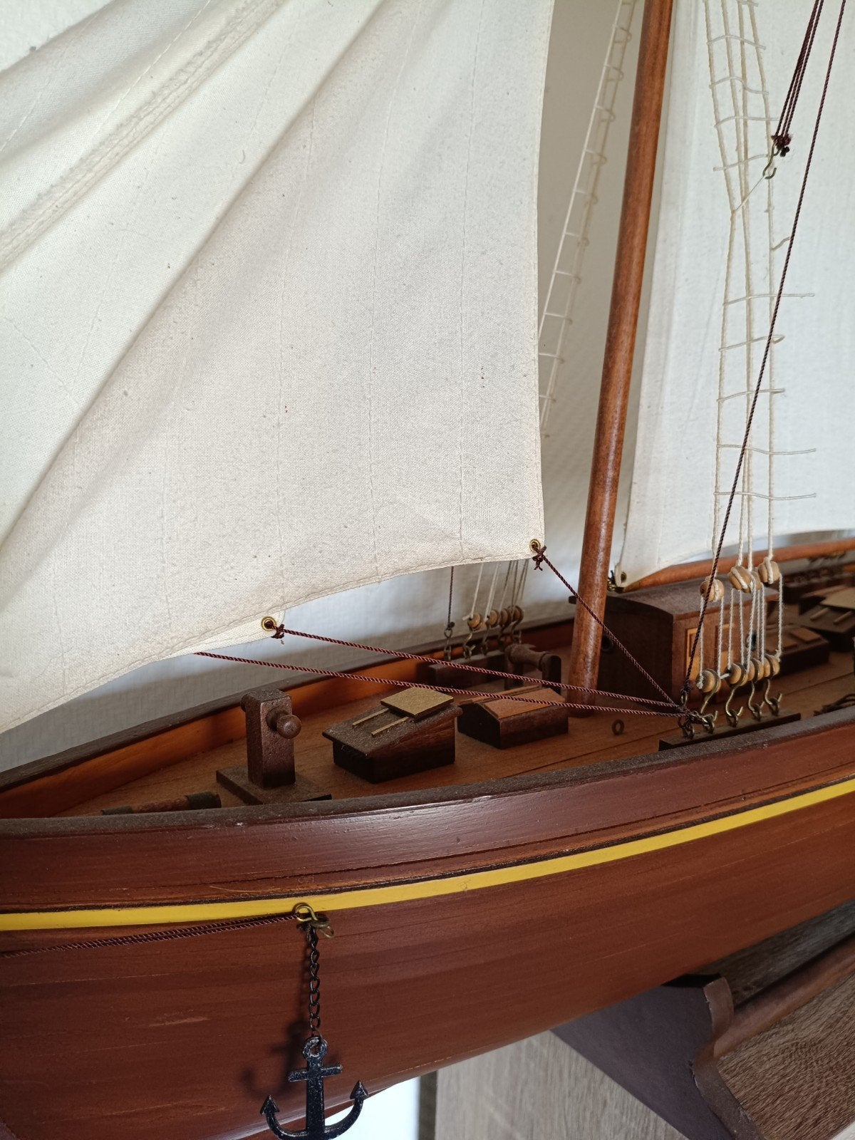 Grote decoratieve modelzeilboot, Hobby en Vrije tijd, Modelbouw | Boten en Schepen, Ophalen, Gebruikt, 1:200 of kleiner, Overige merken