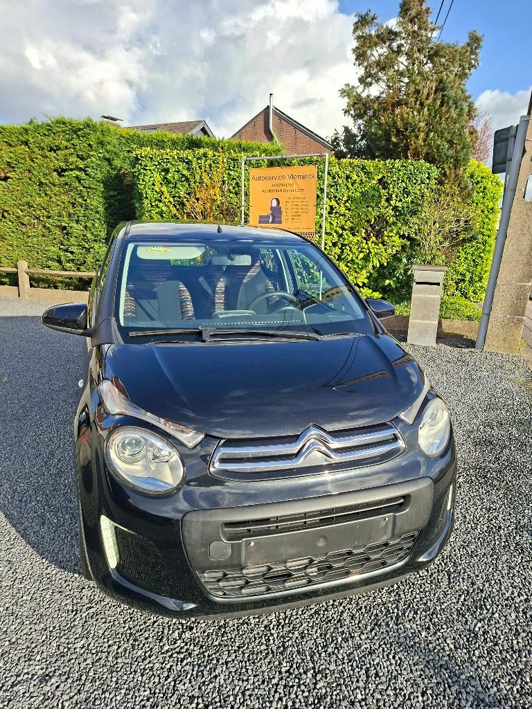 Citroën c1 / 1.0 benz / 12maand garantie /nieuwe koppeling, Voorwielaandrijving, Euro 5, Stof, Zwart