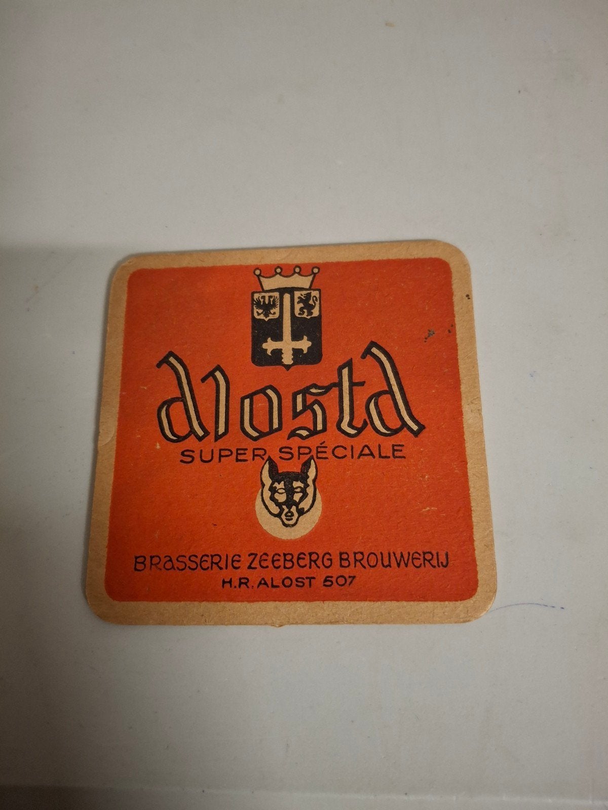 oud bierviltje alosta zeeberg, Verzamelen, Ophalen of Verzenden