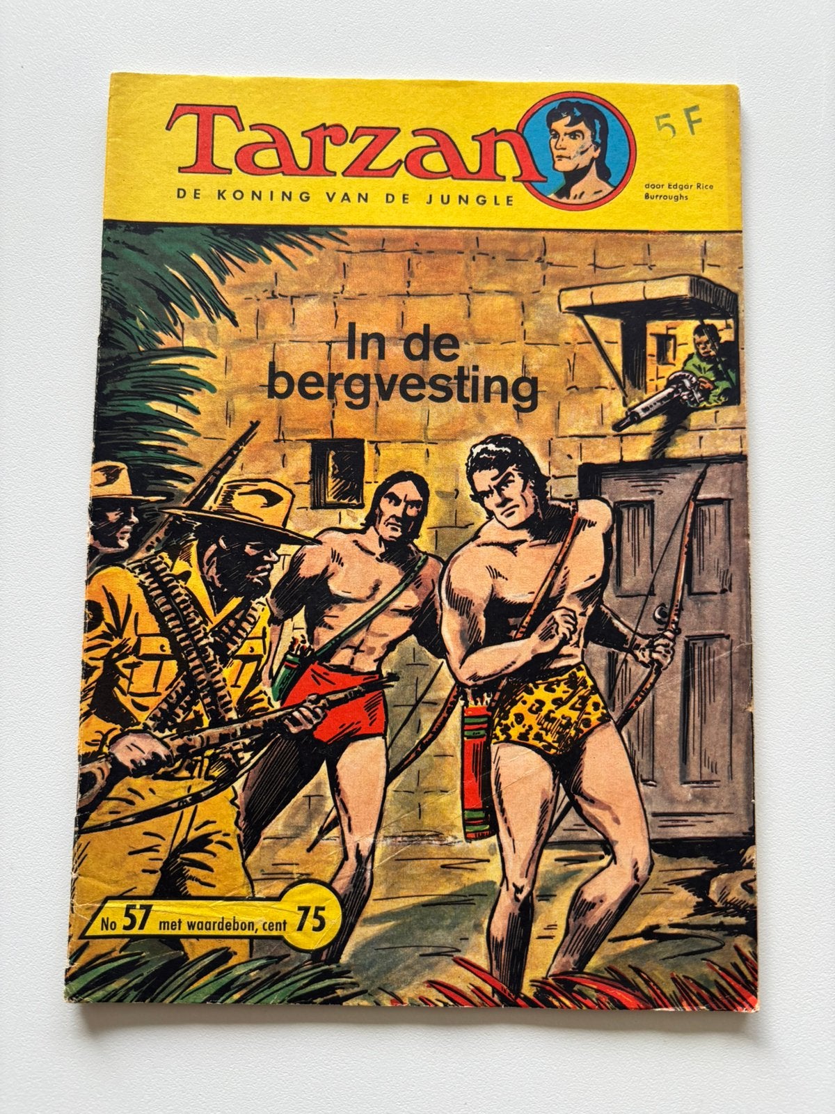 Tarzan strip nr 57 In de bergvesting. In zwart-wit!, Eén comic, Ophalen, Zo goed als nieuw