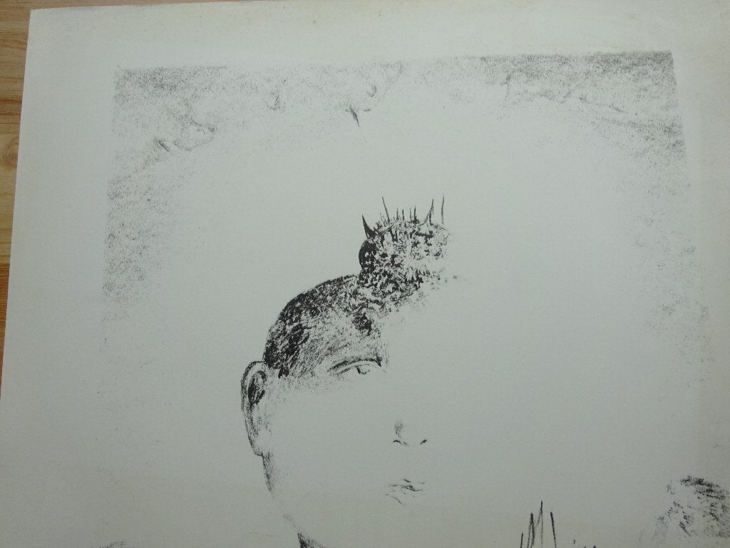 Frans Minnaert, Litho, 5/60, Figuur, 1977, Antiek en Kunst, Personages en Fantasiefiguren, Ophalen of Verzenden, Lithografie, Gelimiteerde oplage