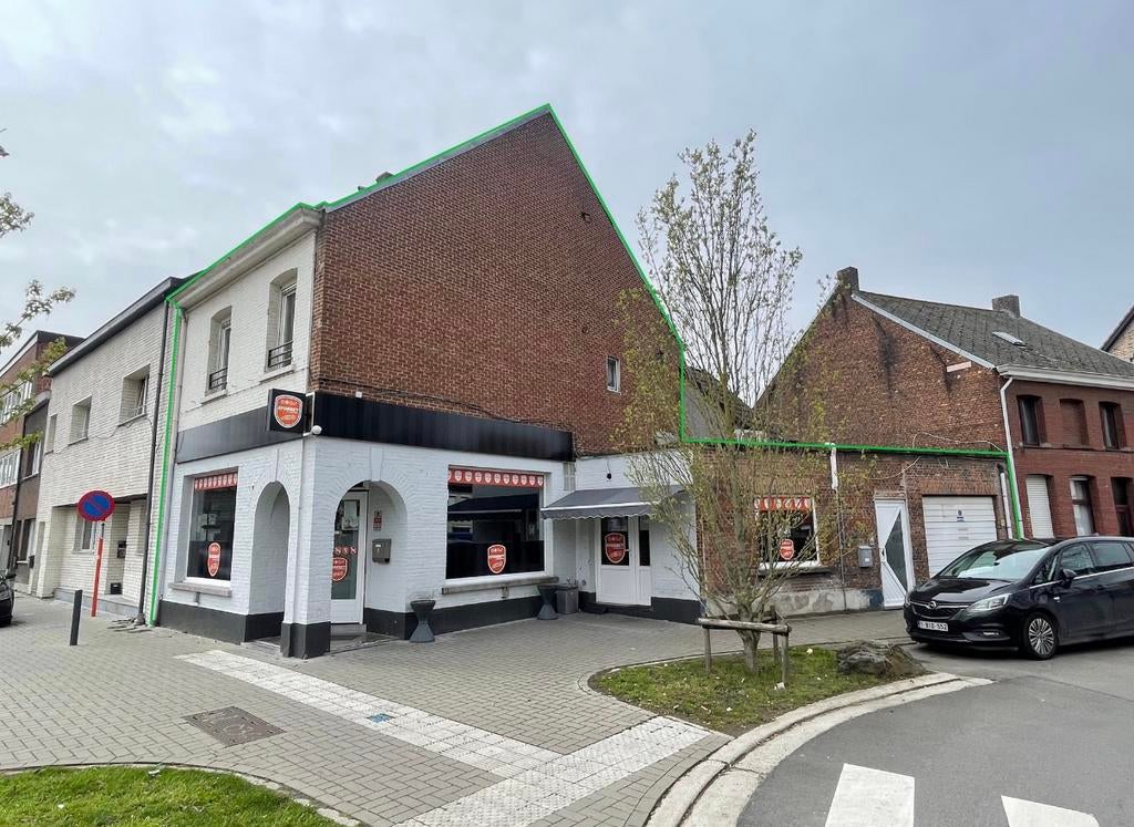 COMMERCIEEL TE KOOP: HANDELSPAND MET DUPLEX APP & GARAGE, Immo, Huizen en Appartementen te koop, Provincie Antwerpen, tot 200 m²