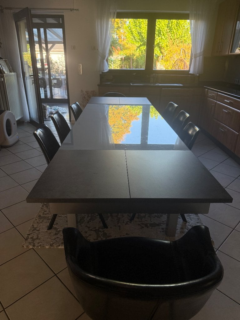 Table à manger, Maison & Meubles, Cinq personnes ou plus, Verre, Enlèvement, Utilisé