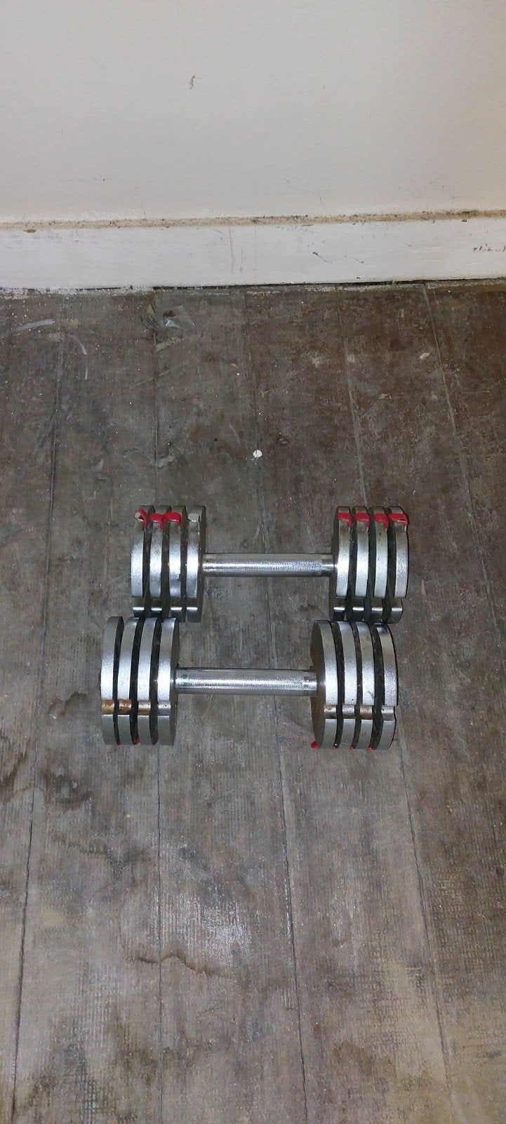 2 halters 11,5 kg elk, Sport en Fitness, Fitnessmaterialen, Ophalen