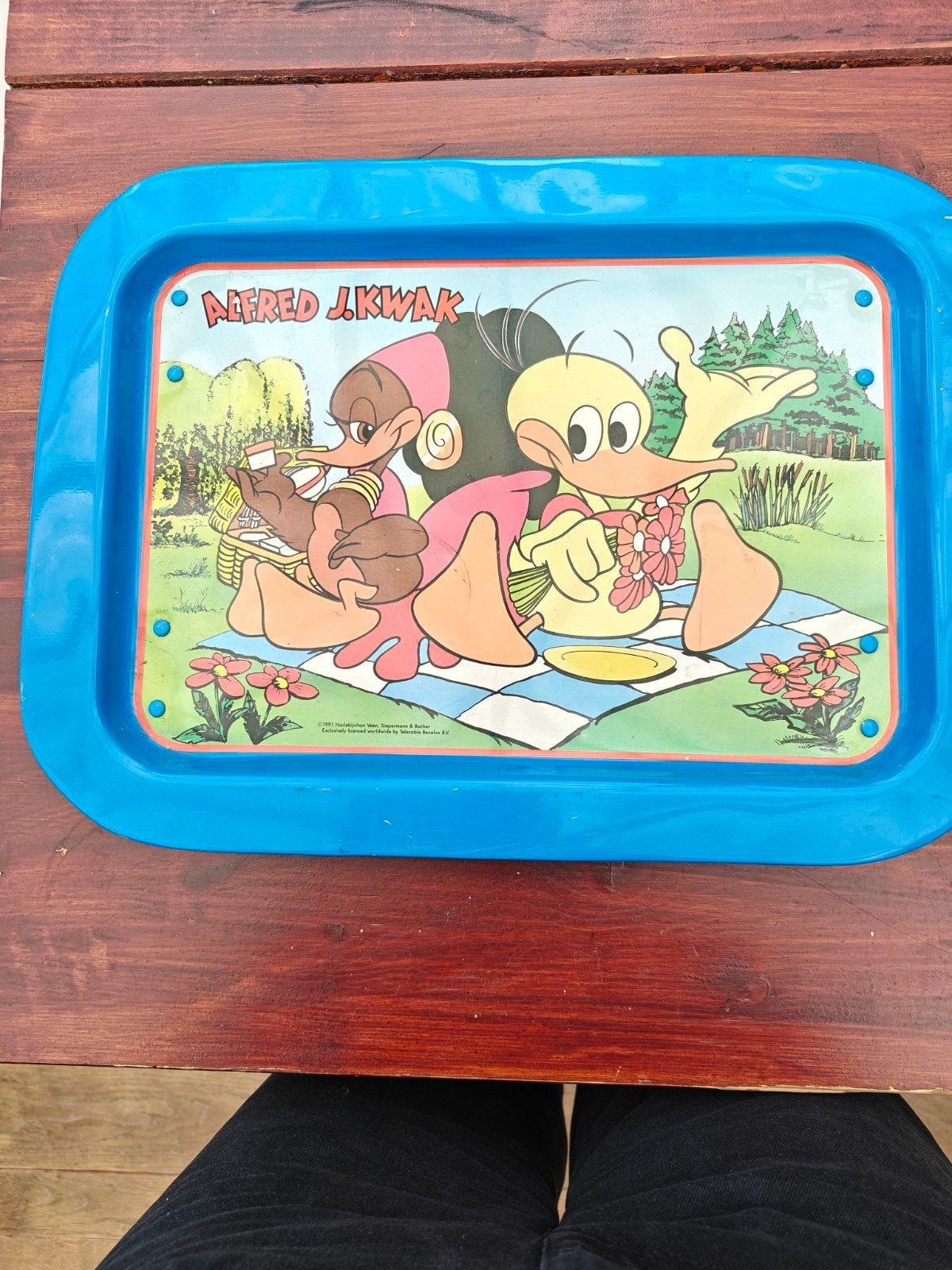 Alfred Jodokus Kwak, vintage dienblad, Ophalen of Verzenden