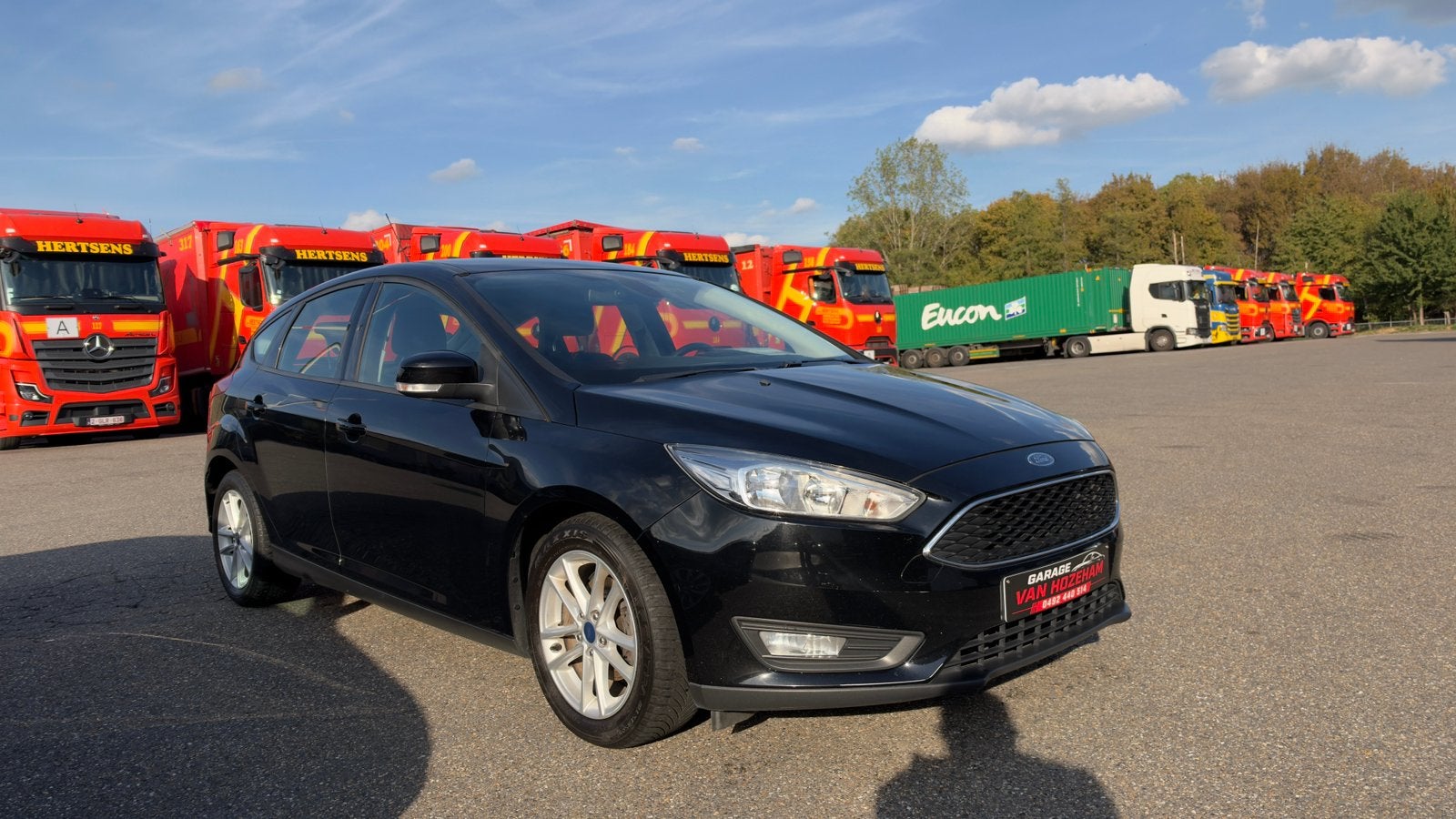 FORD FOCUS 1.0 EcoBoost 125 pk EERSTE EIGENAAR – 12M  GARANT, Auto's, Focus, Stof, Zwart, 3 cilinders