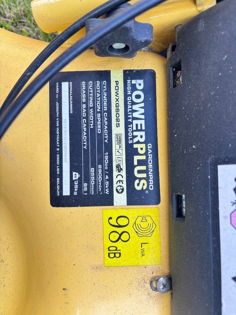 Grasmaaier, Ophalen, Cirkelmaaier, Gebruikt, Opvangbak