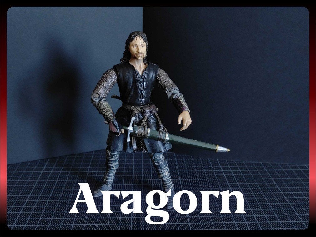 ToyBiz LOTR | Aragorn (2003/04), Enlèvement, Comme neuf, Figurine
