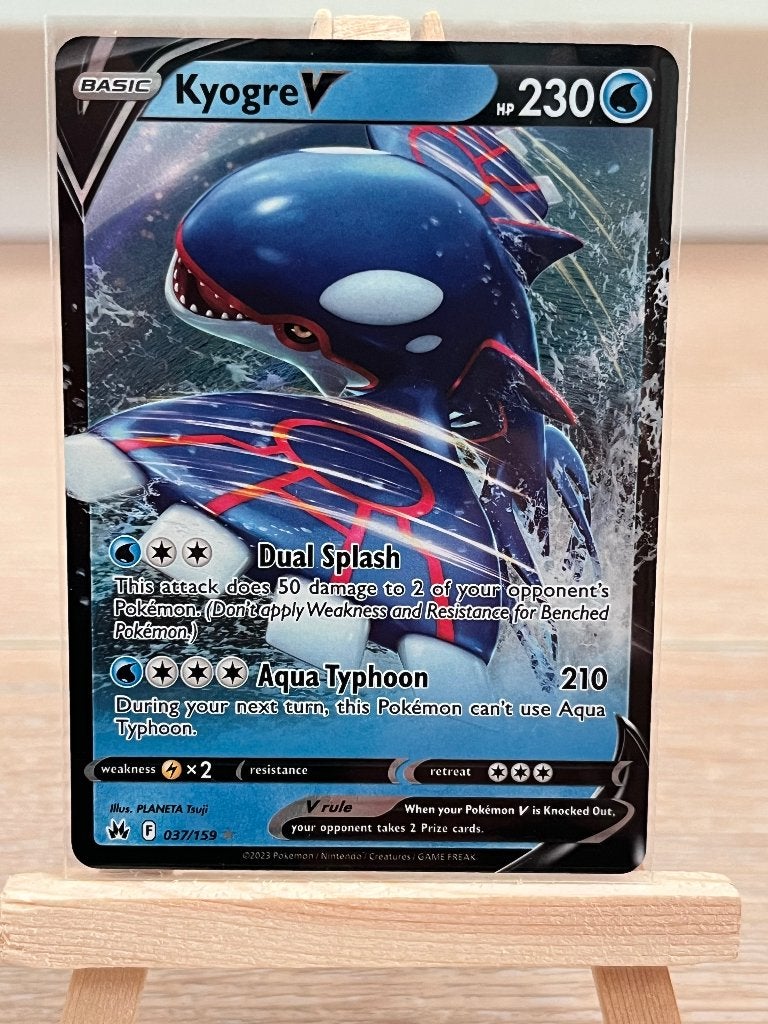 Kyogre V #37, Ophalen of Verzenden, Zo goed als nieuw, Losse kaart