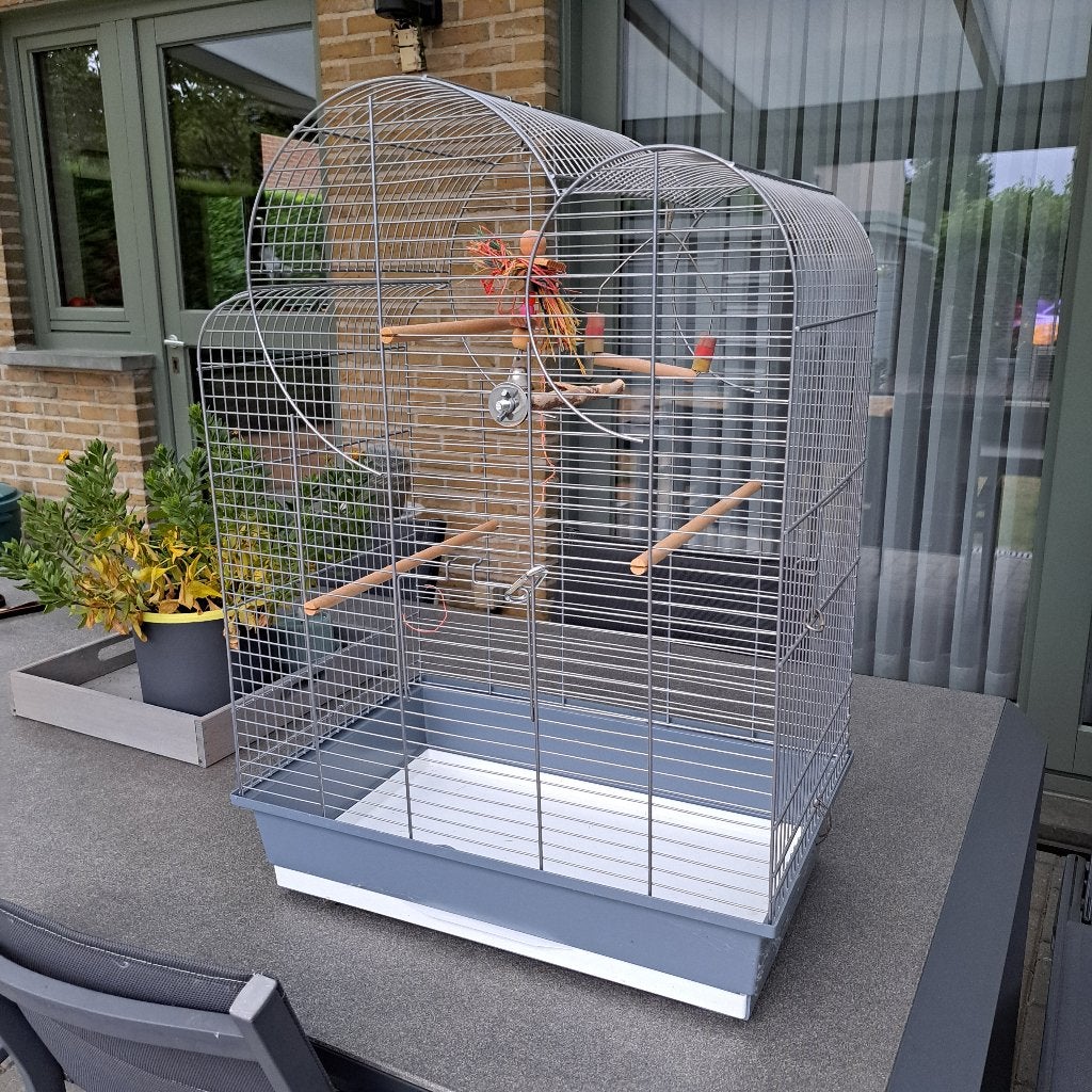 Vogelkooi, Ophalen, Zo goed als nieuw, Metaal, Vogelkooi