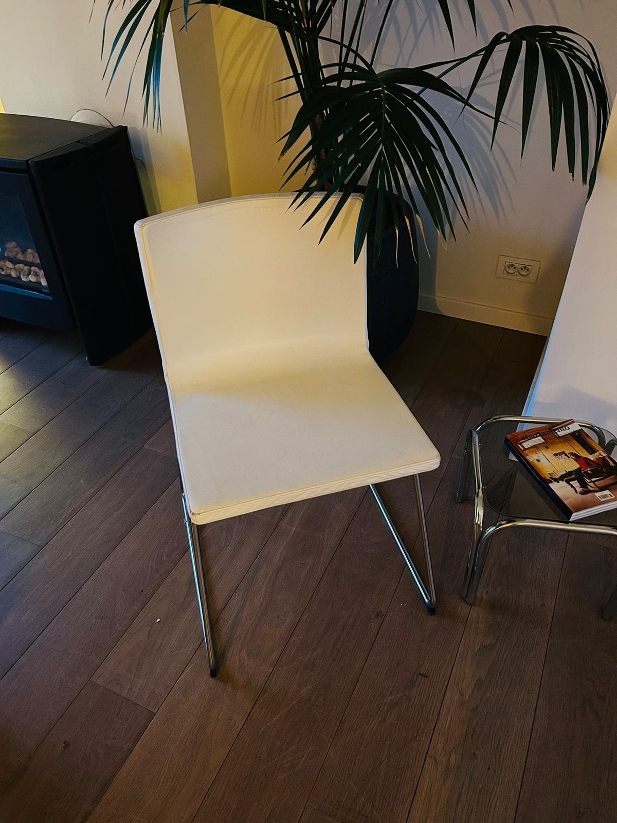 Bernhard stoelen, Ophalen, Gebruikt, Wit, Leer