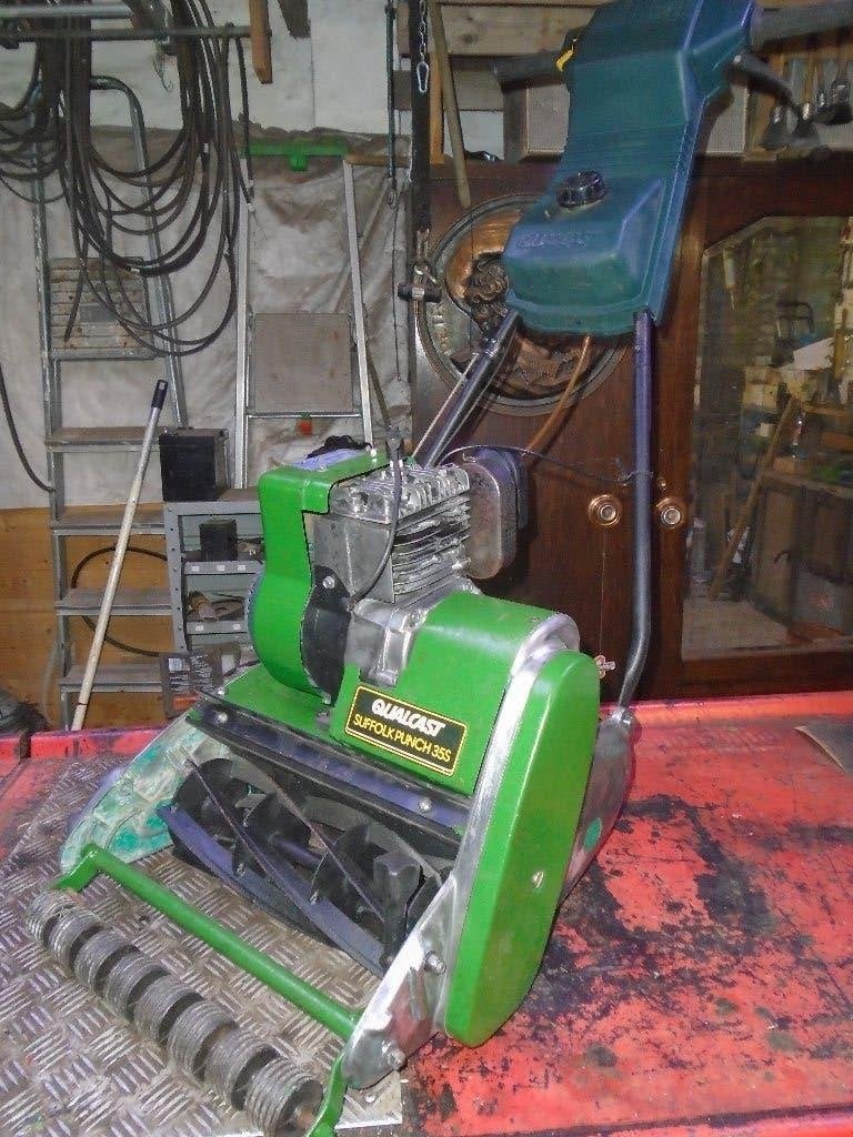 kooimaaier zelftrekker werkend, Tuin en Terras, Ophalen, Gebruikt, Suffolk, Benzine-grasmaaier
