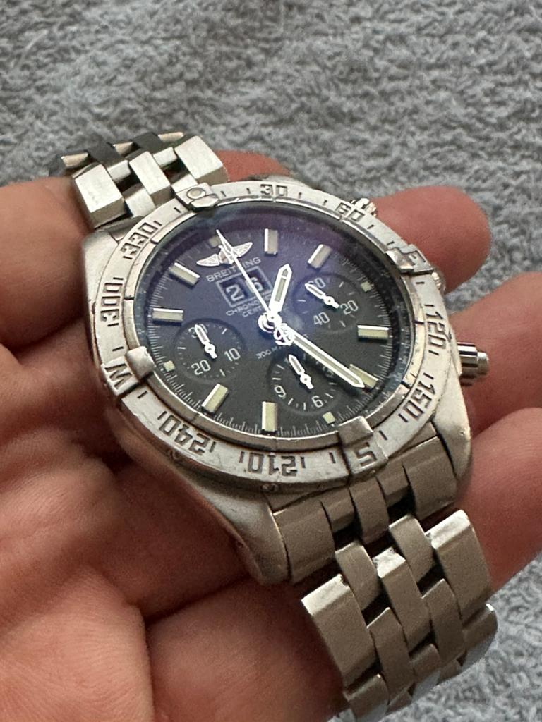 À vendre, magnifique, breitling automatique et original!!!!, Ophalen of Verzenden, Zo goed als nieuw, Breitling