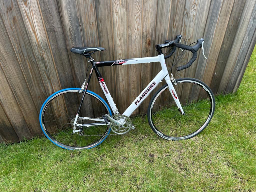 Racefiets Flanders SR1, Velgrem, Zo goed als nieuw, 15 tot 20 versnellingen, 57 tot 61 cm