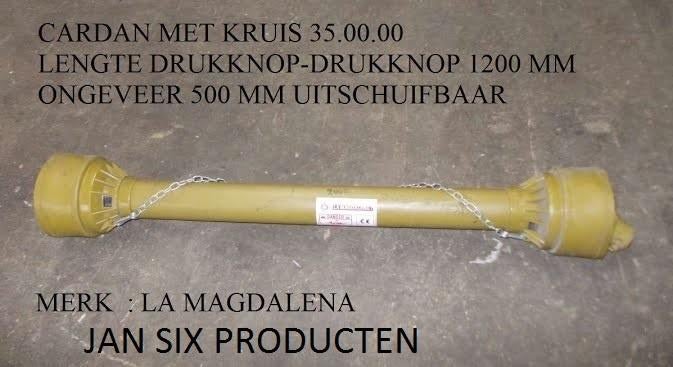 Cardan met kruis 35.00.00Lengte ingeschoven van drukknop naa, Ophalen