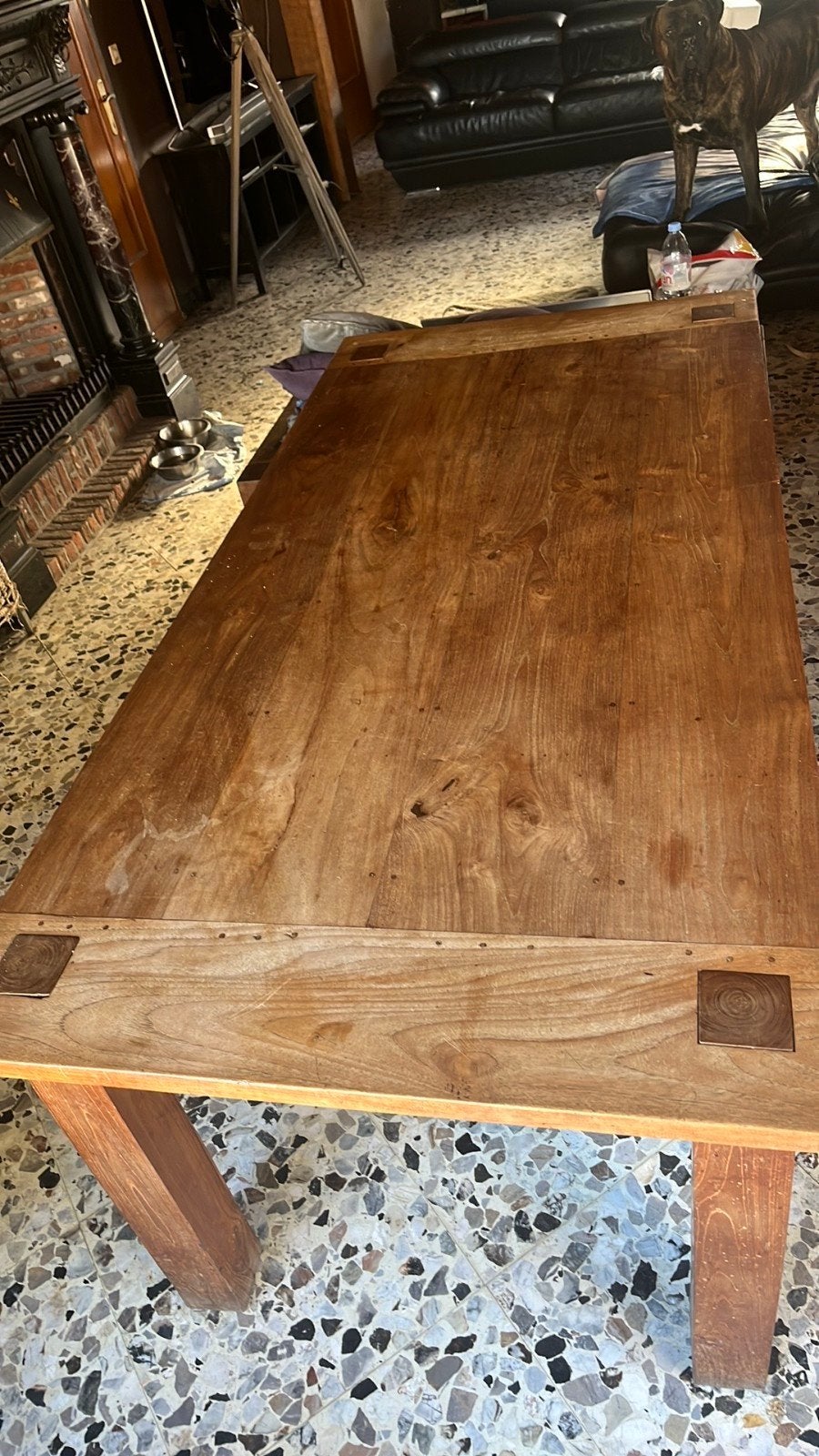 teaken tafel, Huis en Inrichting, Tafels | Eettafels, Ophalen