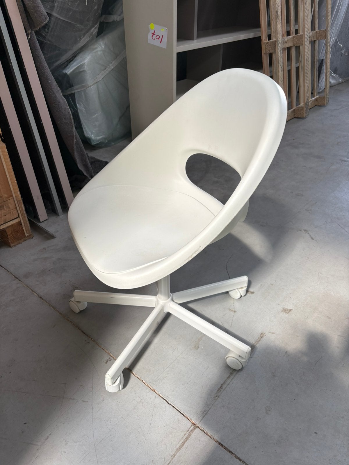 Chaise de bureau ikea blanche, Enlèvement, Comme neuf