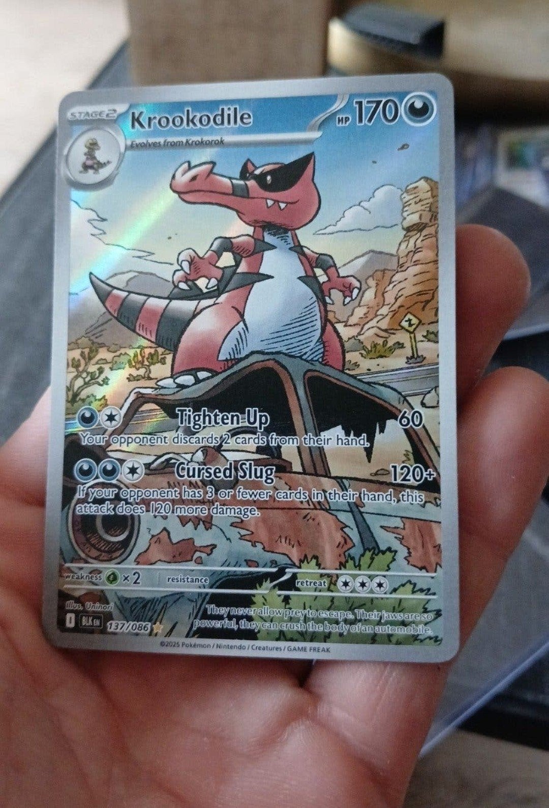 Krookodile (Black bolt /white flare), Enlèvement ou Envoi