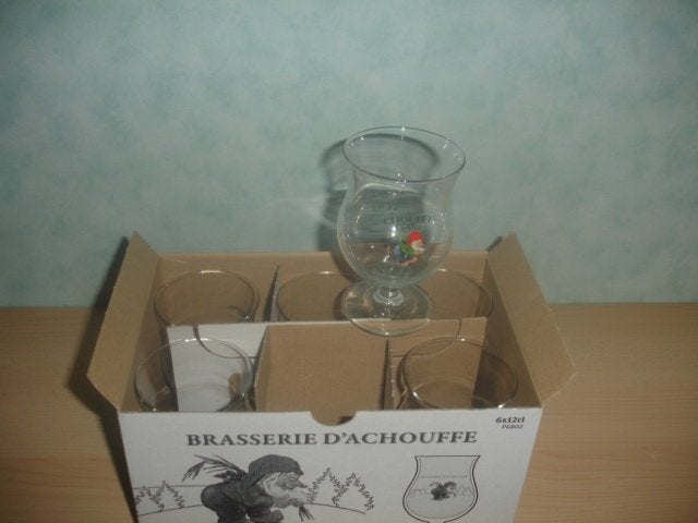 Mini glaasjes La Chouffe Coffee aan € 2,50 per stuk, Ophalen of Verzenden, Nieuw, Glas of Glazen, Overige merken