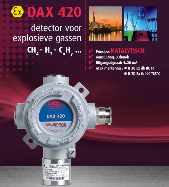 dectector voor ontplofbare gassen DAX420, Ophalen of Verzenden, Zo goed als nieuw