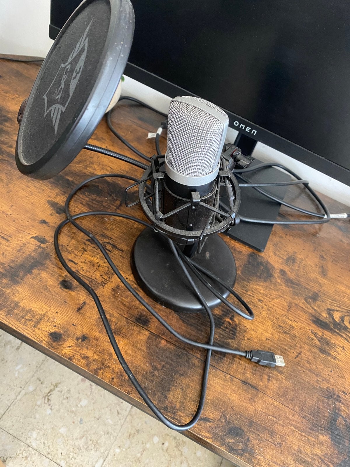 Gaming microfoon, Audio, Tv en Foto, Schotelantennes, Ophalen, Zo goed als nieuw