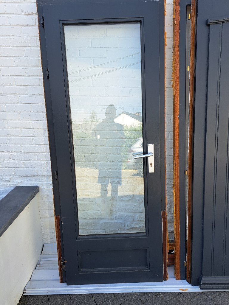 Porte arrière vitrée, Doe-het-zelf en Bouw, Ophalen, Gebruikt, 80 tot 100 cm, Buitendeur
