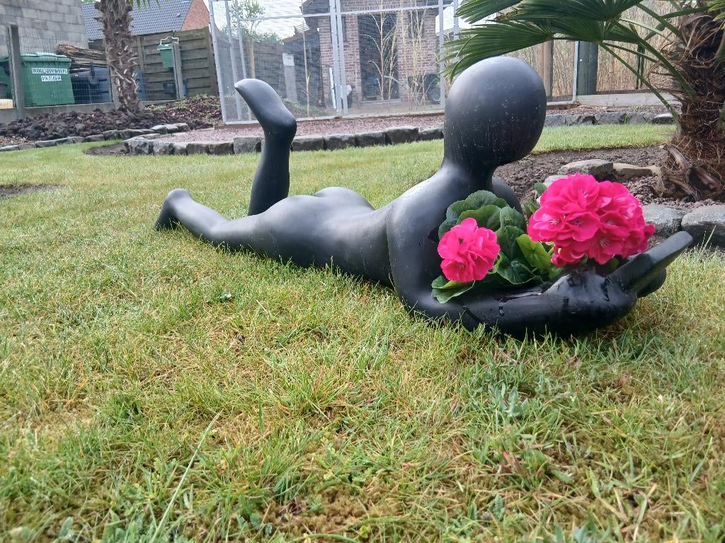 tuinbeeld,vijver,zwembad,beeld,tuinornament, Tuin en Terras, Tuinbeelden, Ophalen, Zo goed als nieuw, Overige materialen, Mensenbeeld